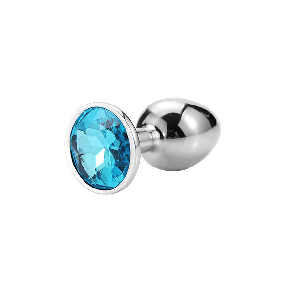 Crystal Colour Anal Plug - Blue