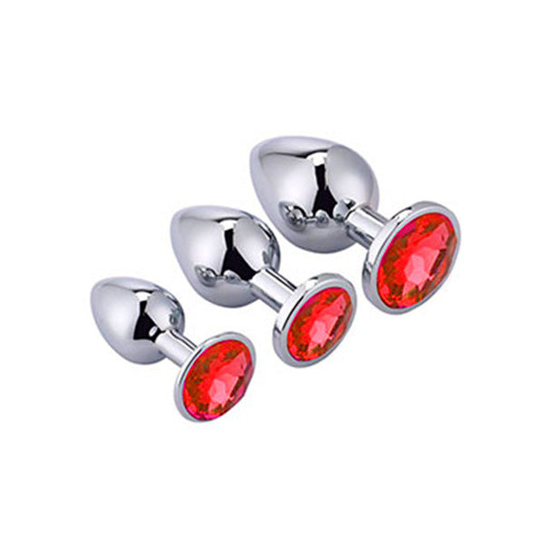 Zeds Production Crystal Colour Anal Plug - Red