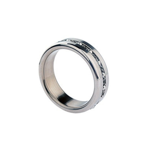 Cock Ring with Ball Chain Inlay TS07 Zeds Production