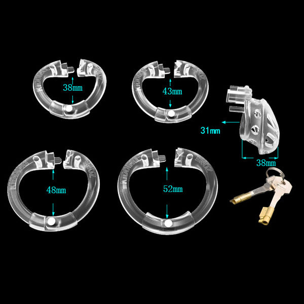 a88 cock cage rings set with key