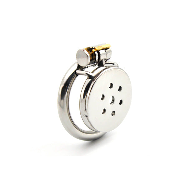 Flat Chastity Cage C4 with Urethral Tube