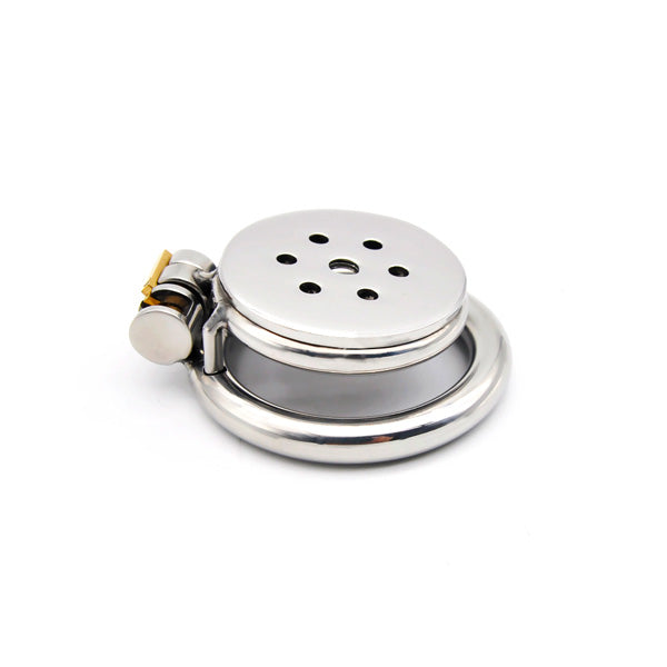 Flat Chastity Cage C4 with Urethral Tube