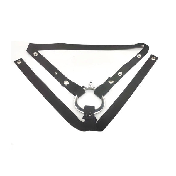 Zeds Production Chastity Cage 3 ways Support Anti-falling Belt with Ring