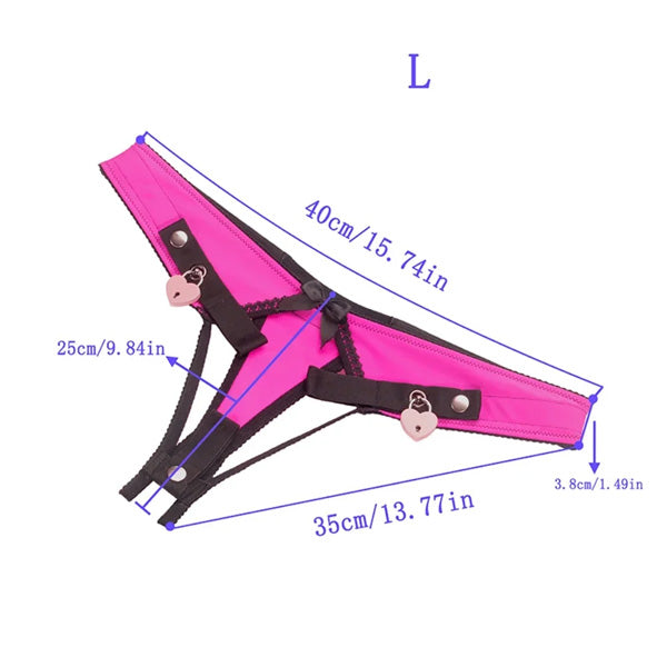 Zeds Production Fufu Chastity Fantasy Panties - Pink