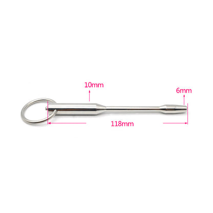 Penis Plug with Ring U05 in measurement