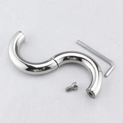 Round Ball Stretcher Cock Ring TS09 in S shape view
