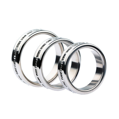 Cock Ring with Ball Chain Inlay TS07 in 3 sizes