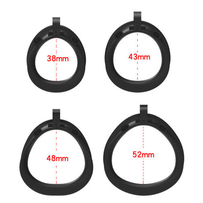 flat cock cage rings set