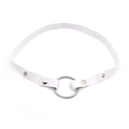 anti falling chastity cage belt in white color