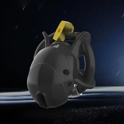 silicone chastity lock front view