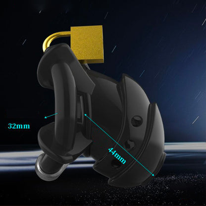 silicone chastity cage side view