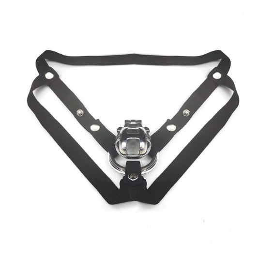 Zeds Production Chastity Cage 3 ways Support Anti-falling Belt with Ring