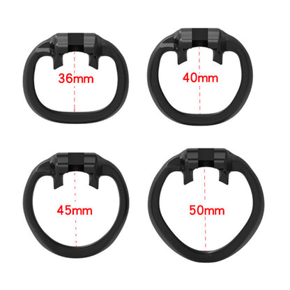 rings set for flat chastity cage v7