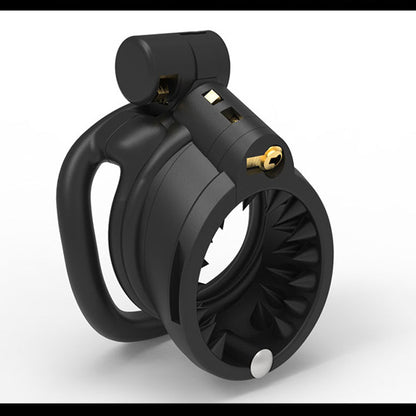 chastity cage wolfang shows the spike when the front cover is off