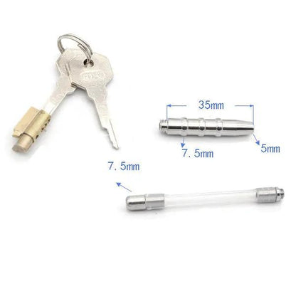 Flat Chastity Cage C41 with Urethral Tube Zeds Production