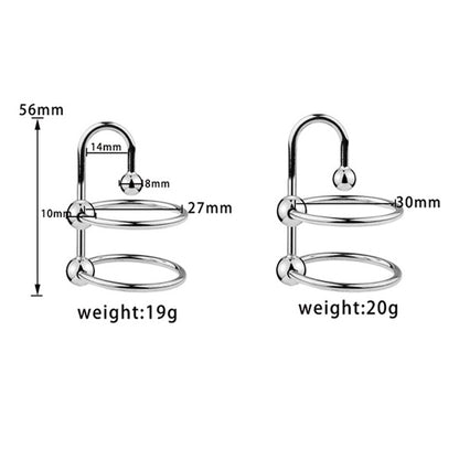 Dual Ringed Sperm Stopper U12 with size measurement 