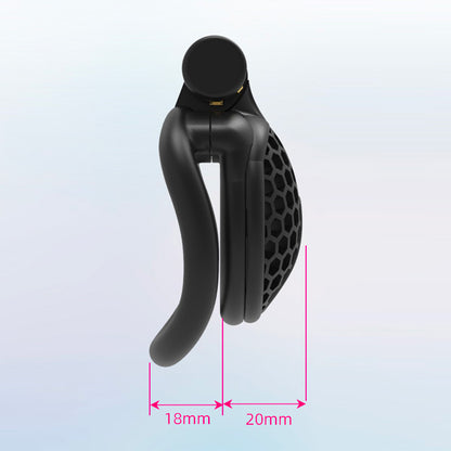flat chastity cage v8 in measure details