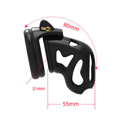 cock cage d5 side view with measure details