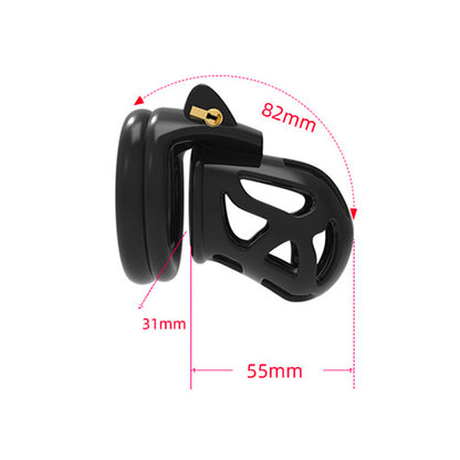 chastity cage d6 with measure details