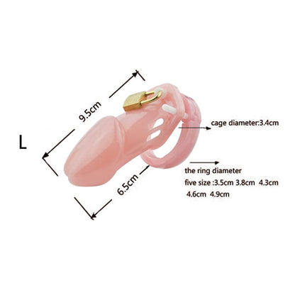 chastity lock d8 measurement