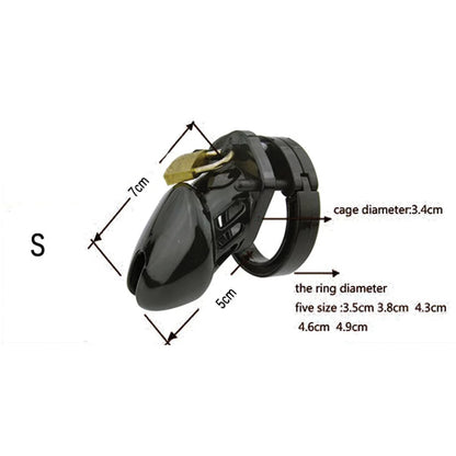 chastity cage d8 in details view