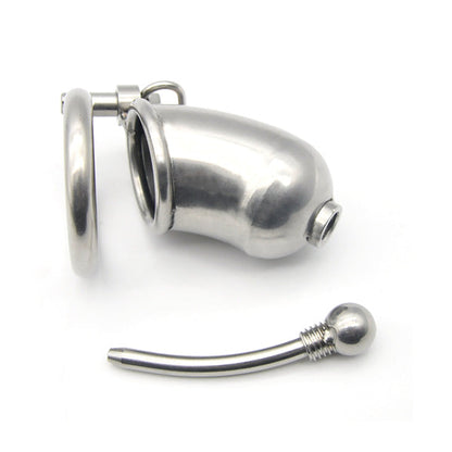 Stainless Steel Chastity Cage Z12 with Removable Urethral Insert Zeds Production