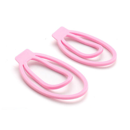 two pink fufuclips in 2 different size