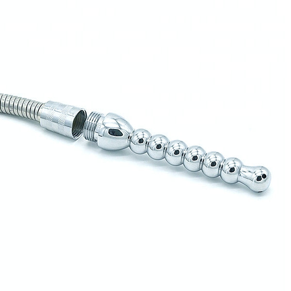 Metallic Beaded Douche Head on a white background