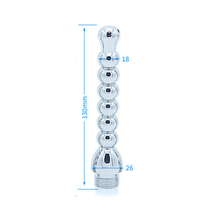 Measurement chart of a Beads Douche Head with dimensions labeled on a white background