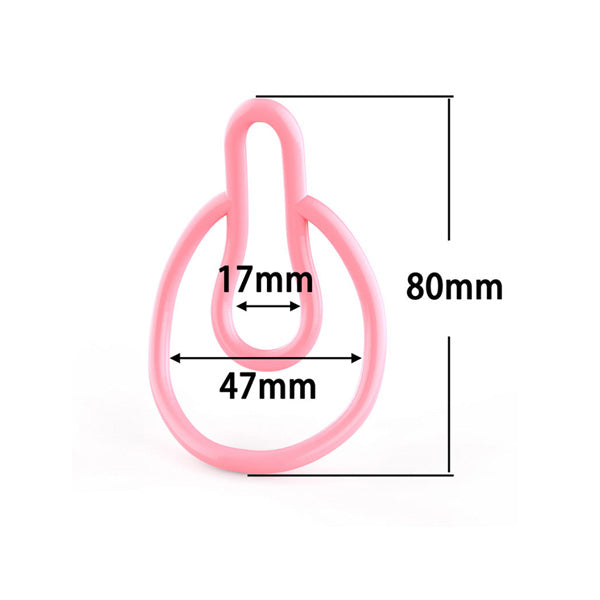 FuFuClip V4 with measurements on a white background