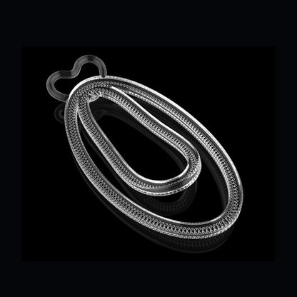 FuFuClip Sissy Chastity Lock clear on black bg