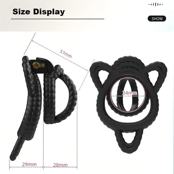 Chastity Cage D11 Rope Knot