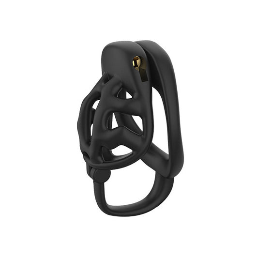 Chastity Cage D12 SoulCatch - Short with a unique design on a white background